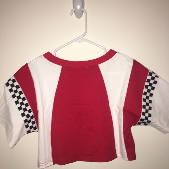 Checkered and red cropped top - Picture 3 of 3